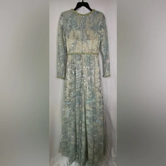 MAC DUGGAL Long Sleeve Sequin Gown - Picture 5 of 14